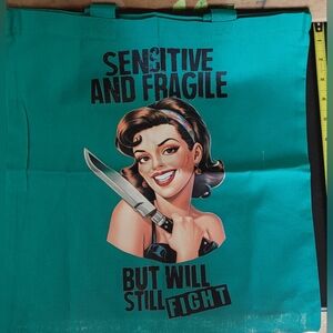 Sensitive and Fragile Lightweight Fabric Tote